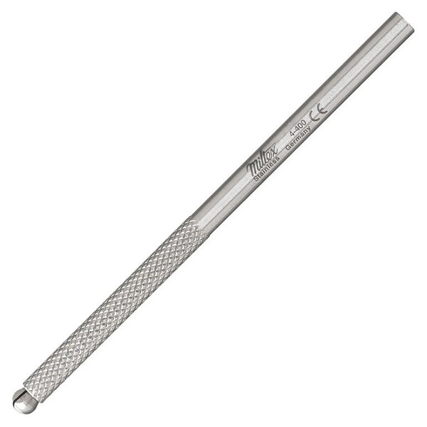 Miltex Miniature Blade Handle, 375in, Round, Knurled, with Chuck